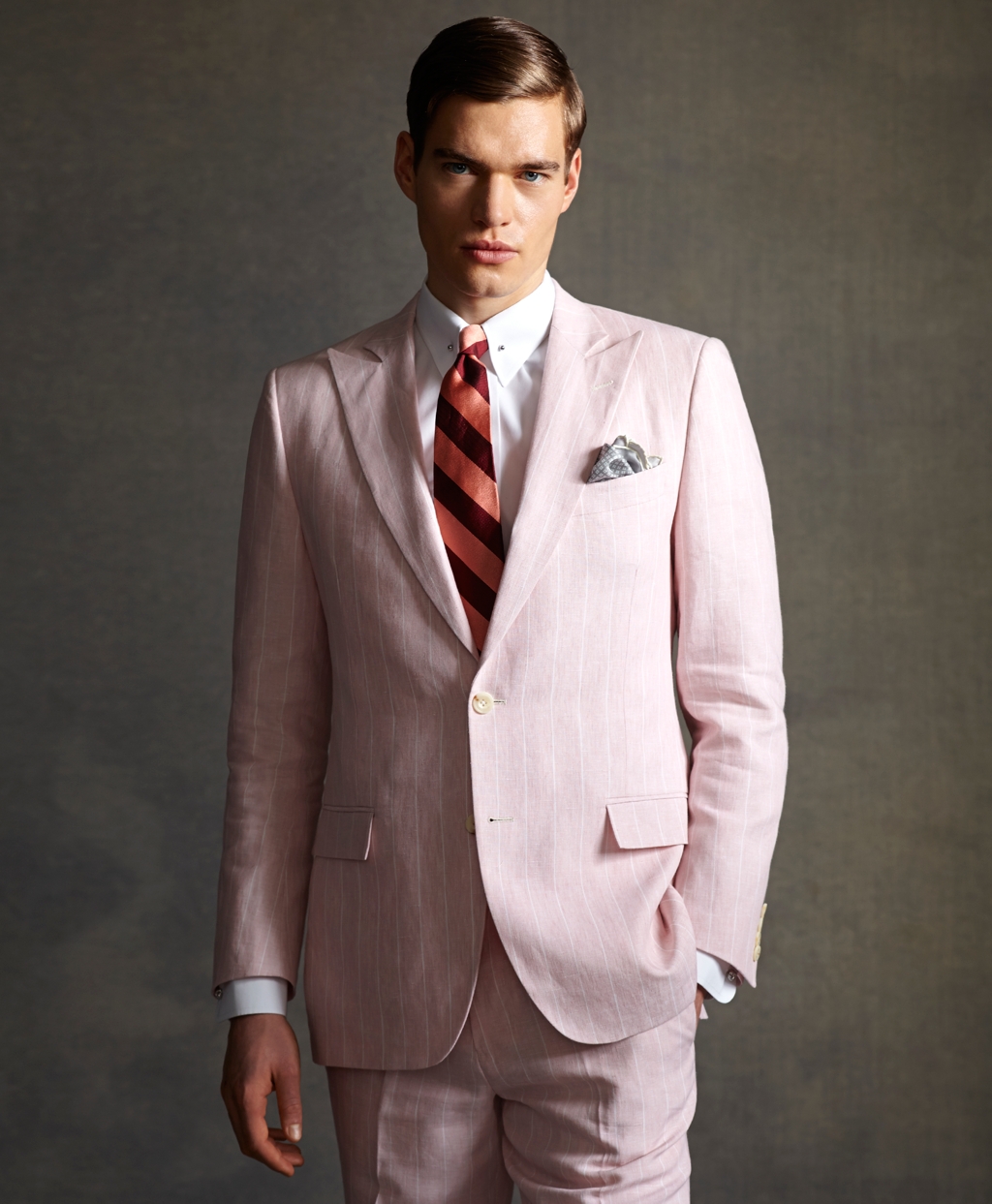 brooks brothers pink suit